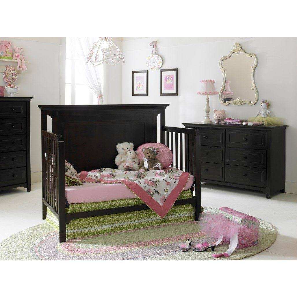 4-in-1 Convertible Crib, Misty Grey U9352