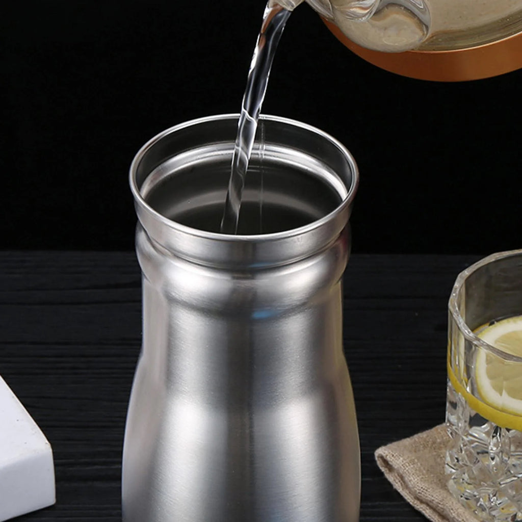 Stainless Steel Bottle with Lid Jug I21124