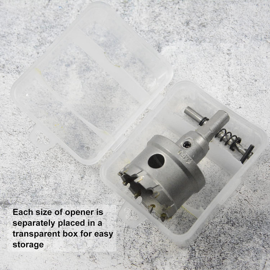 9 PCS Tungsten Carbide Tipped Hole Saw Set with 2 Pilot Drill Bit B319