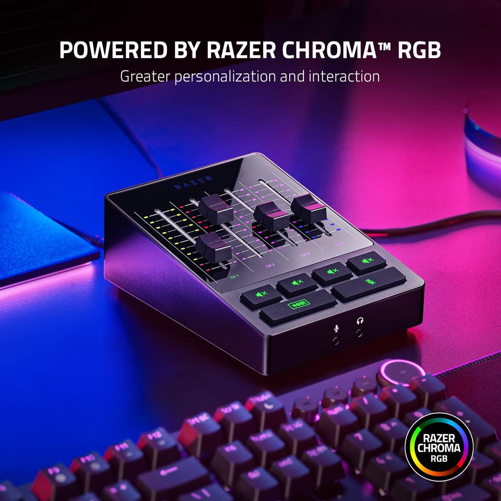 4-Channel Audio Mixer with XLR Preamp and USB Connectivity M4381