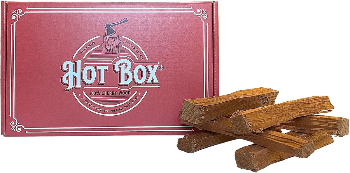 Kiln-Dried Cherry Cooking Wood, 6 Inch Mini-Cut Logs, 1 Box (350 Cubic Inches) Pack of 2 R867630