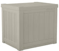 22 Gallon Resin Deck Storage Box Light Taupe E128733