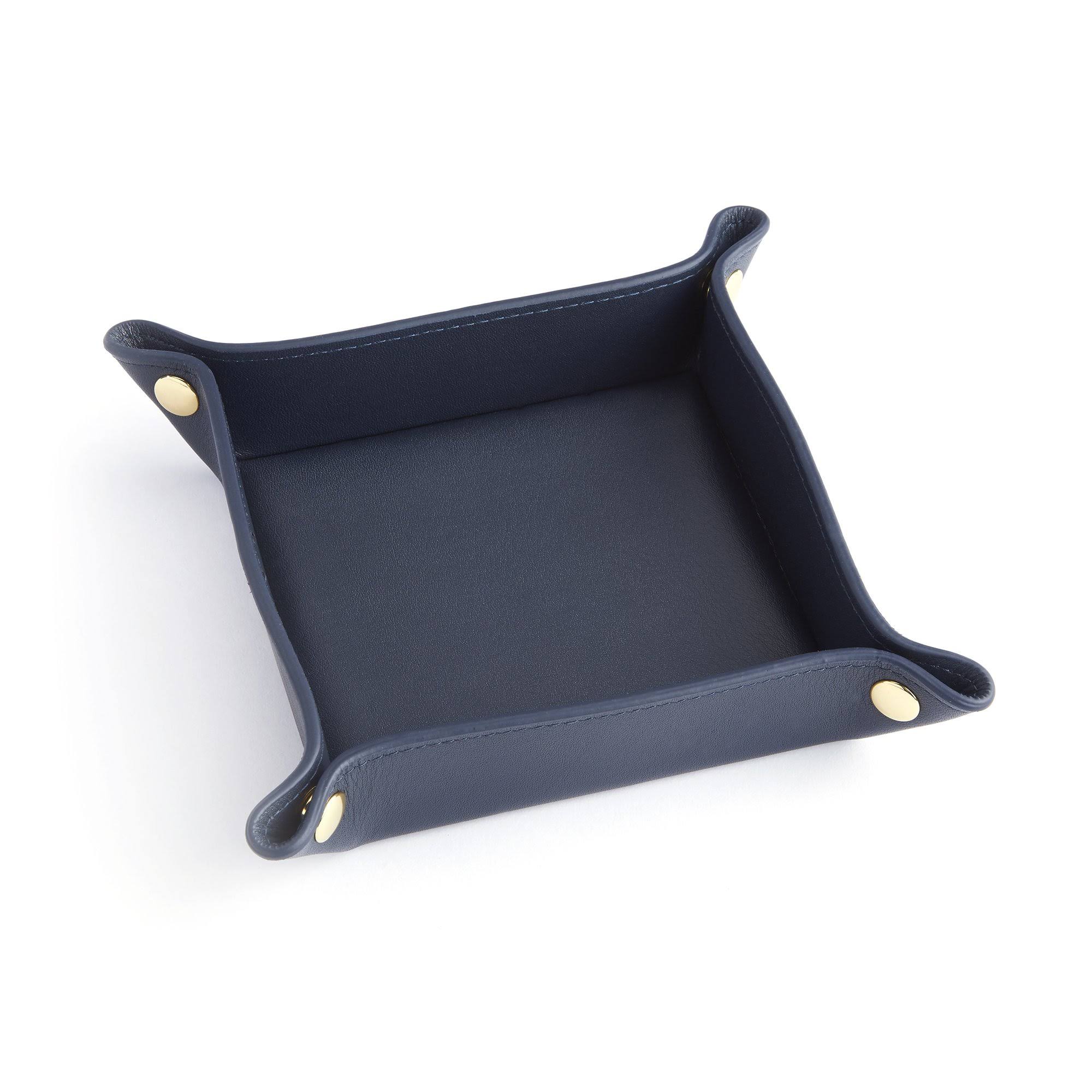 Orange Leather Valet Tray K858