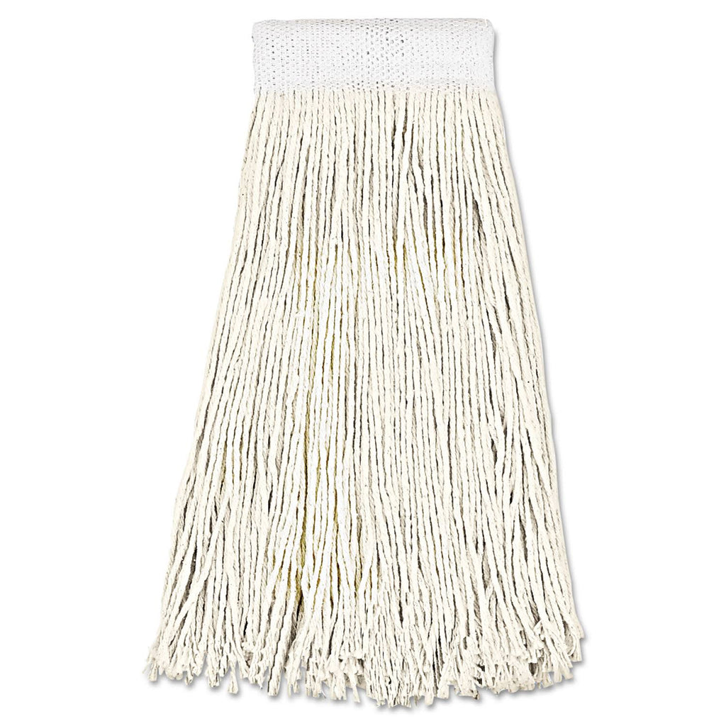 Cotton Fiber Mop Head, White, 24oz, 12/Carton J63638