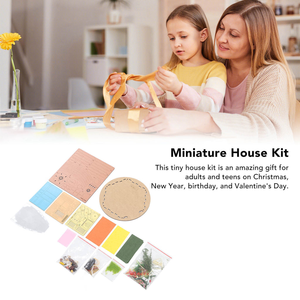 Miniature House Kit 1:24 Wood Dollhouse Kit H95005