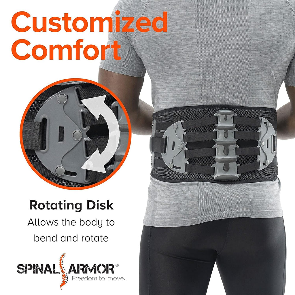 Breathable Adjustable Lumbar Support Back Brace B958202