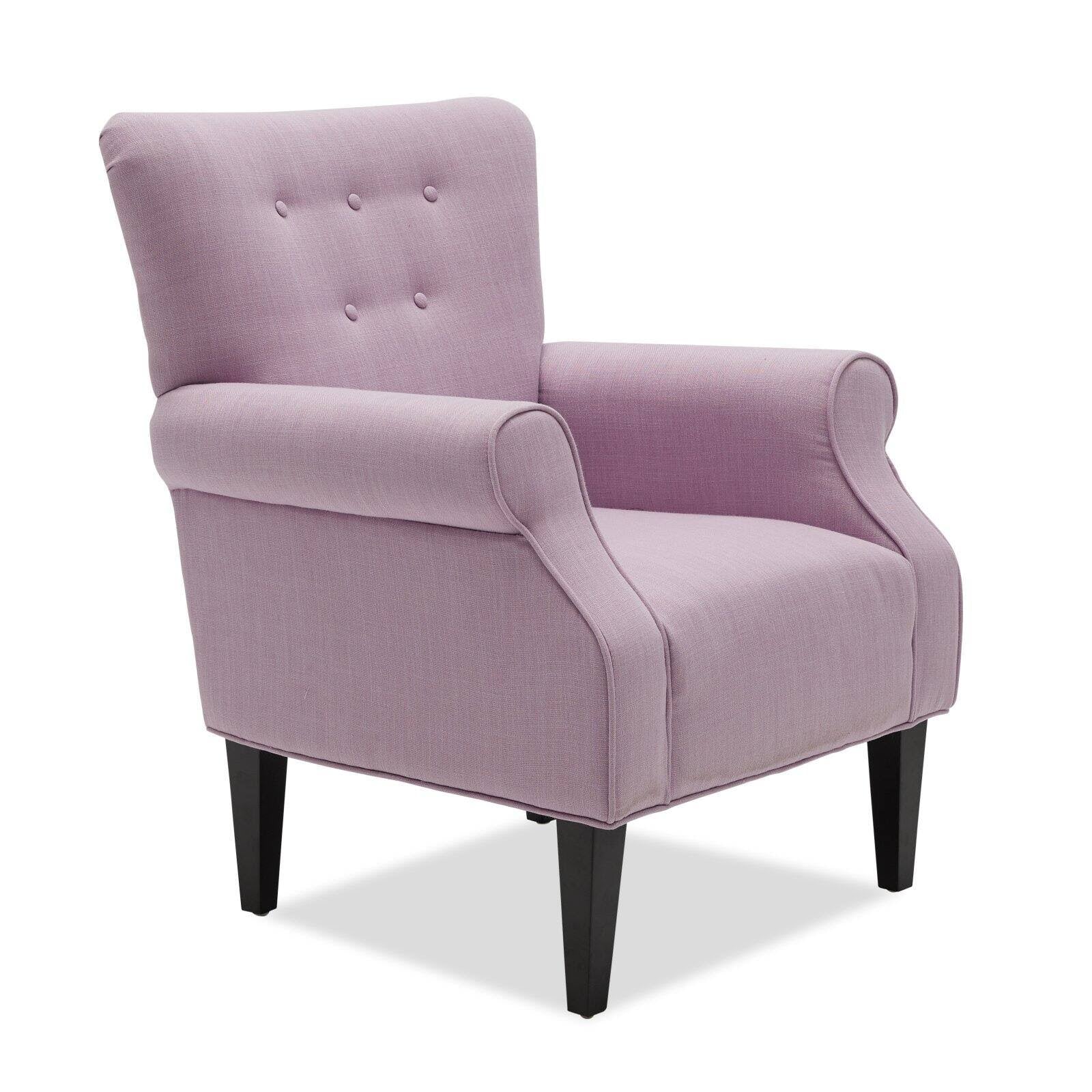 Mauve Rolled Arm Accent Chair B47732