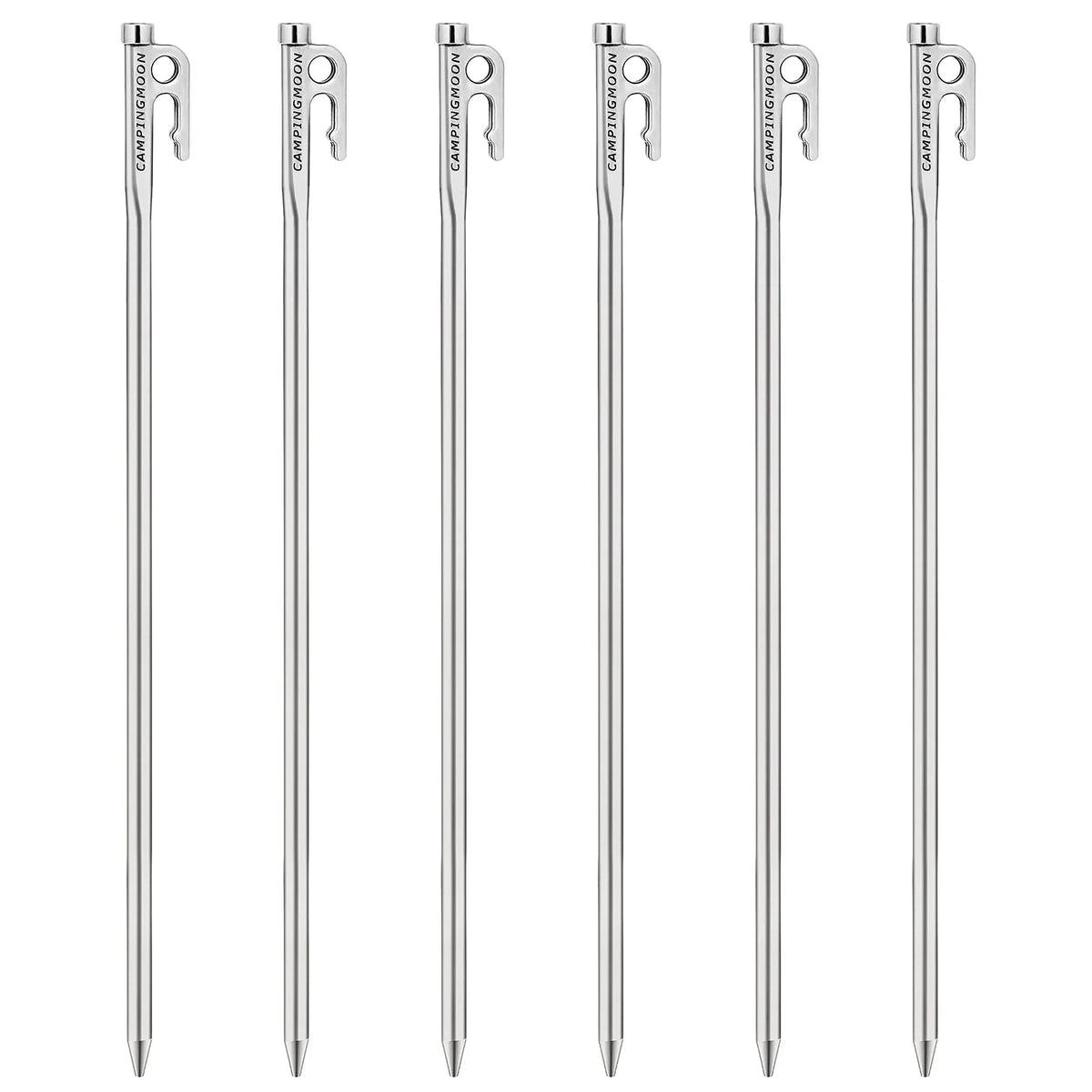 Heavy Duty Steel Tent Stakes Pegs with Hook and Hole Design P813529