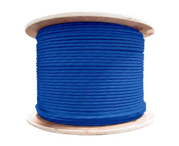 Cat6a Shielded Plenum CMP 23 AWG 1000ft Green Bulk Ethernet Cable D194900