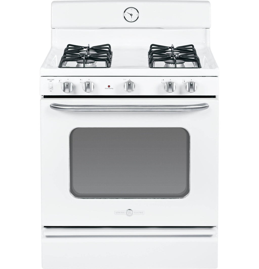 White Freestanding Gas Range with Broiler Drawer P228185