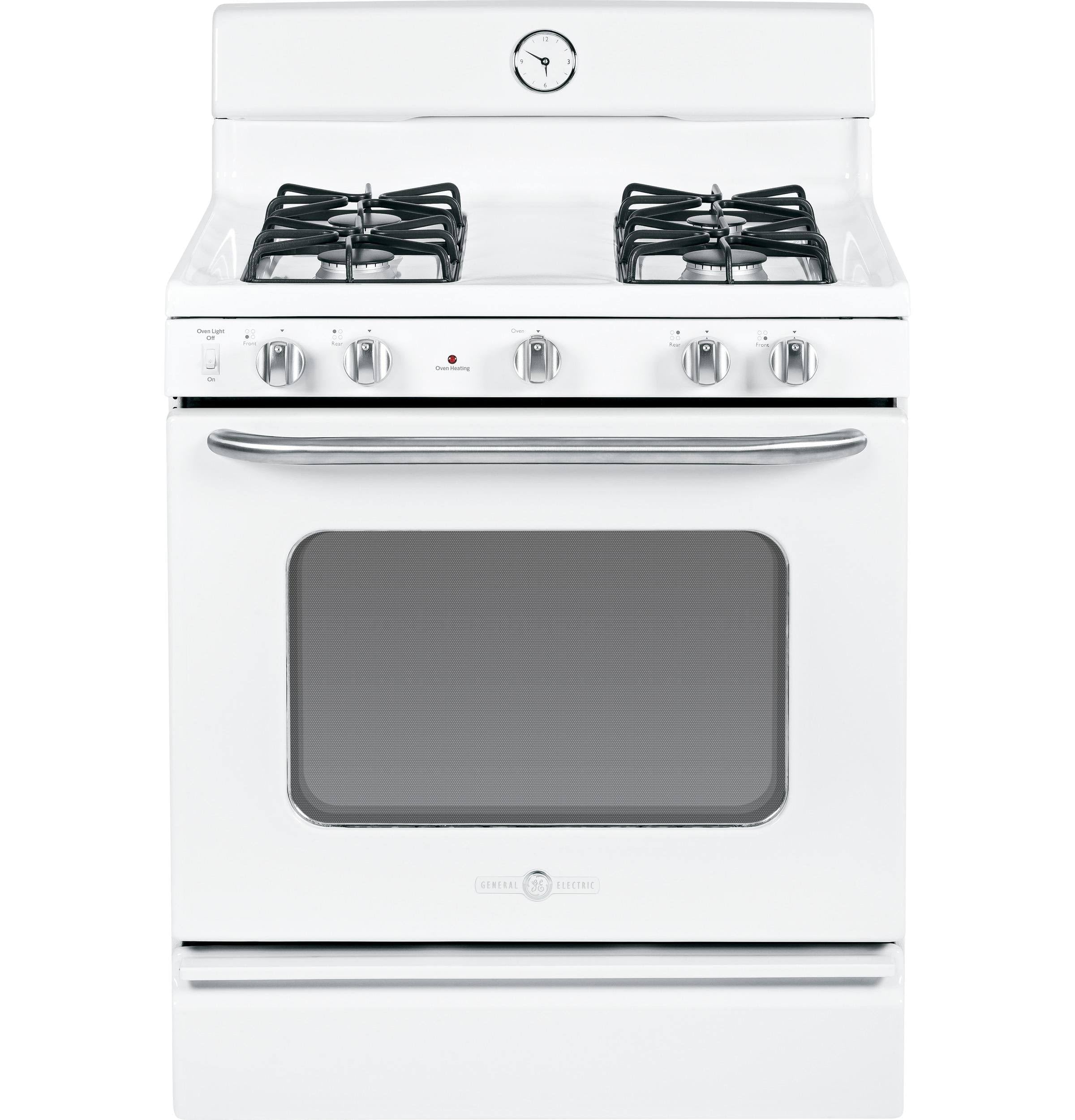 White Freestanding Gas Range with Broiler Drawer P228185