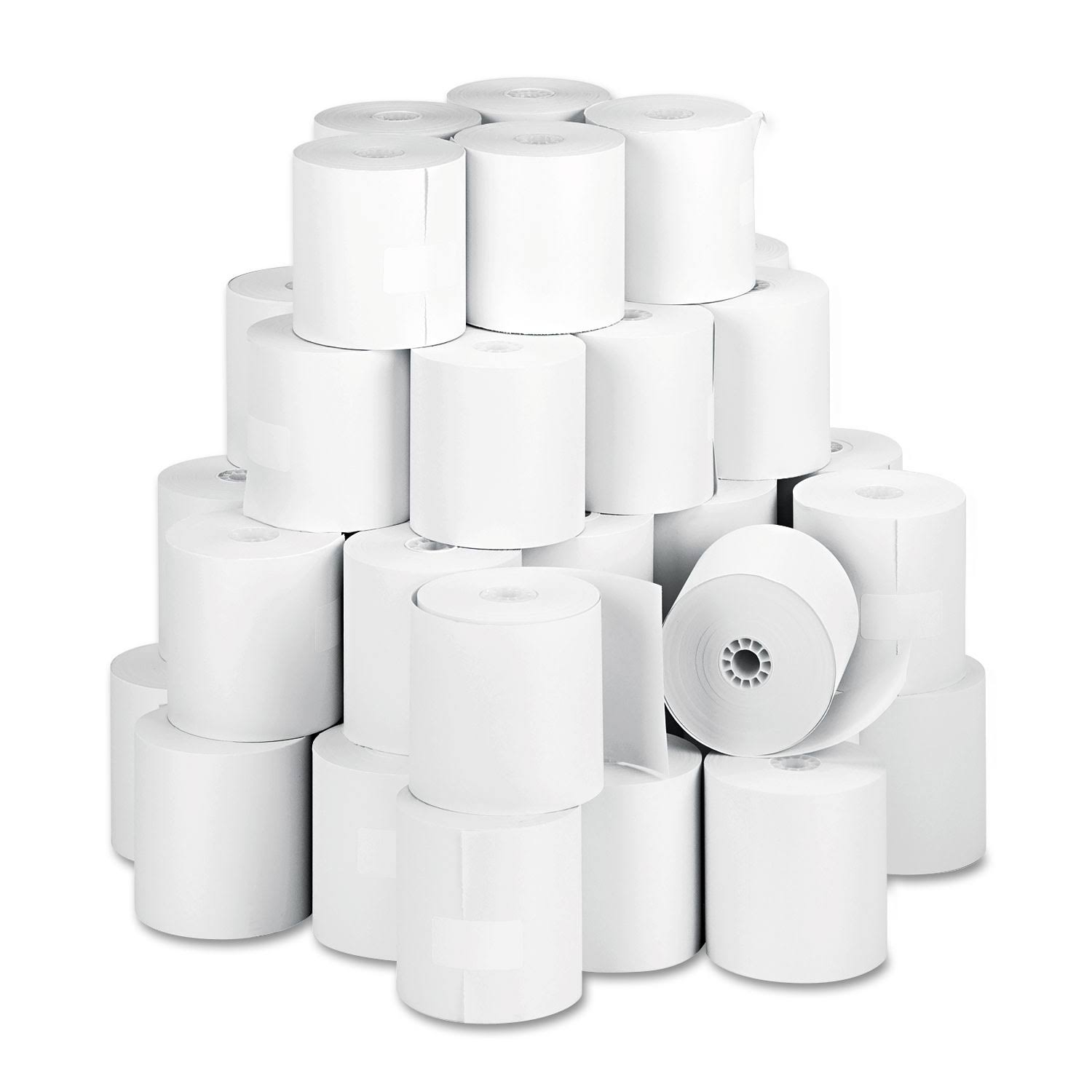 White 3x22 x 150 ft One Ply Paper Rolls, 50/Carton P6687