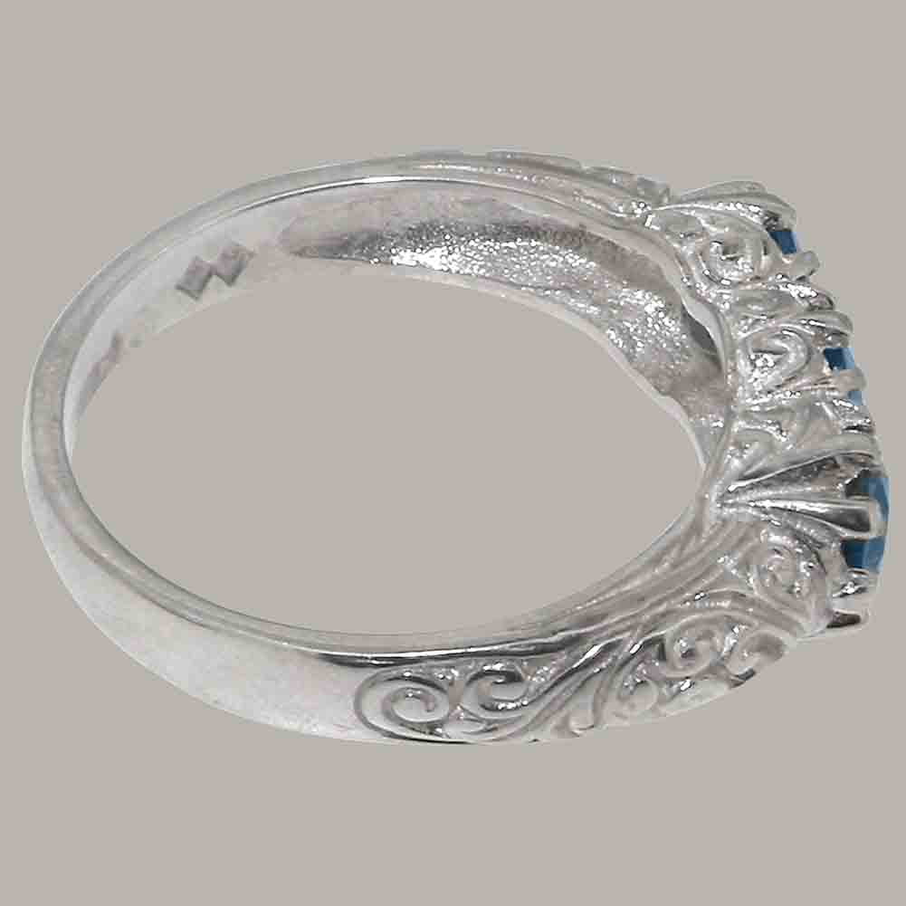 925 Sterling Silver London Blue Topaz Ring X81652