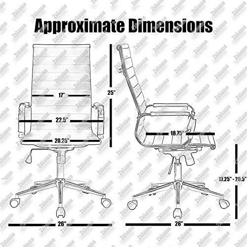White Ergonomic High Back PU Leather Swivel Office Chair J2643