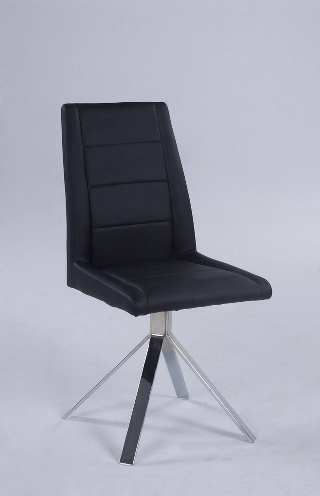 Black Channel Back Chair [Set of 2] S312985