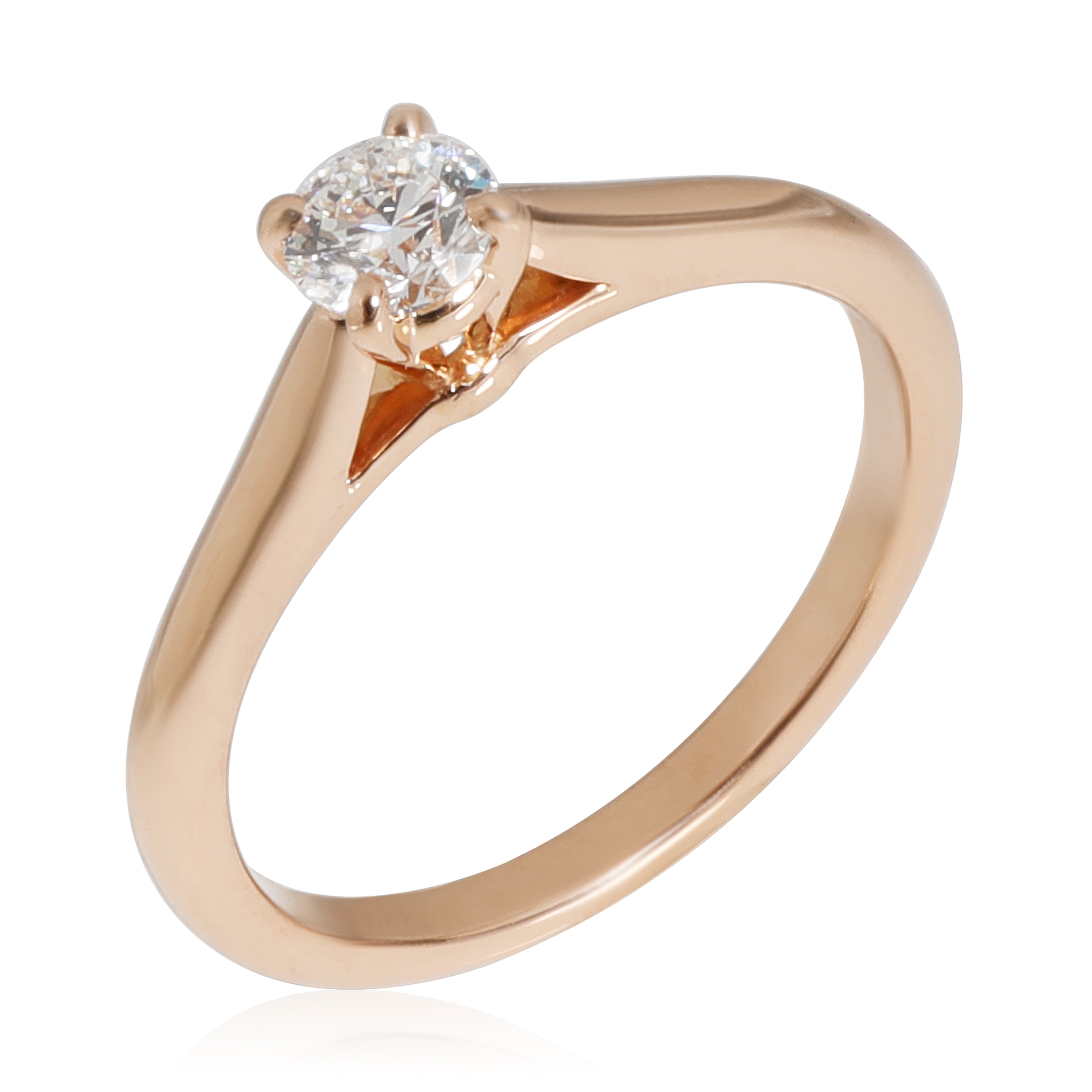 Diamond Solitaire Ring in 18K Rose Gold 0.25 CTW R2241