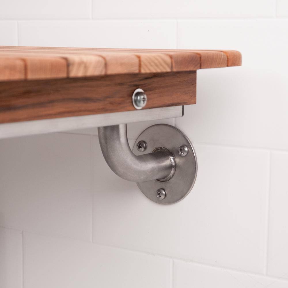 Teak Wall Mount Shower Seat 36x22 T846