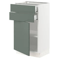 White Base Cabinet with Door and 2 Drawers V2481