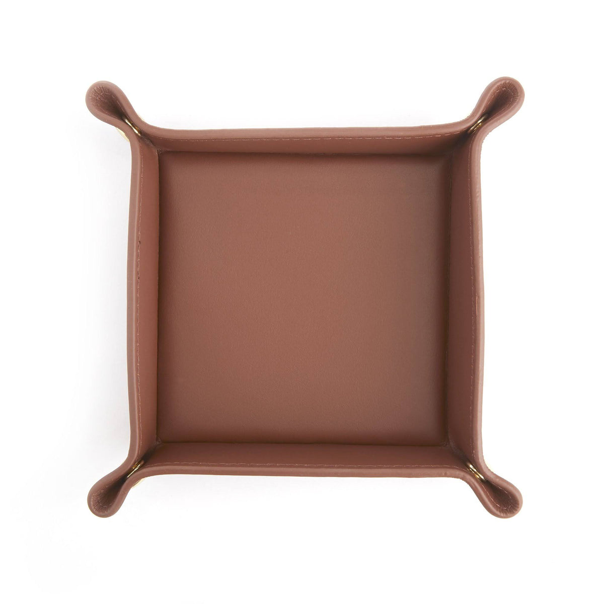 Orange Leather Valet Tray K858