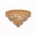 9 Light Gold Flush Mount Crystal W519498