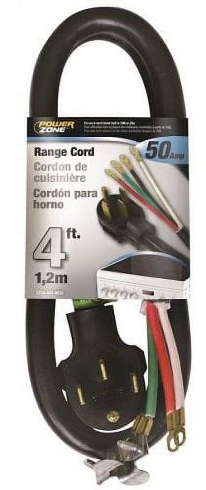 Black 50A 6/2-8/1 X4ft Cord Range L2729