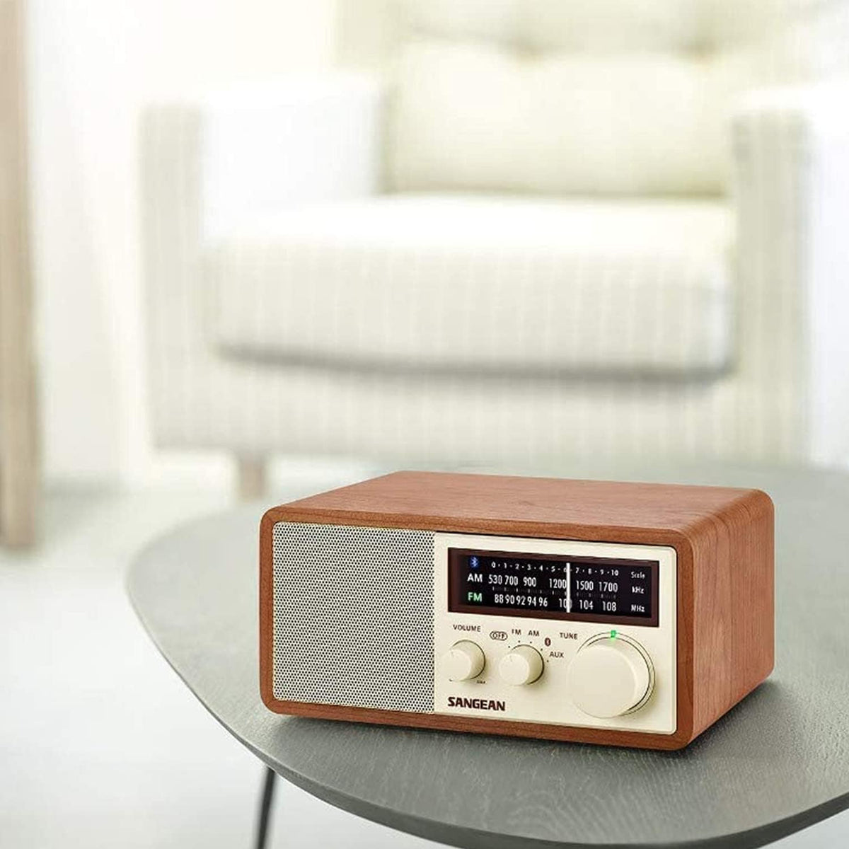 Wooden Cabinet Radio with Bluetooth H3191