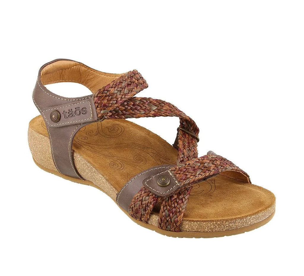 Dark Brown Multi Shoes X5554