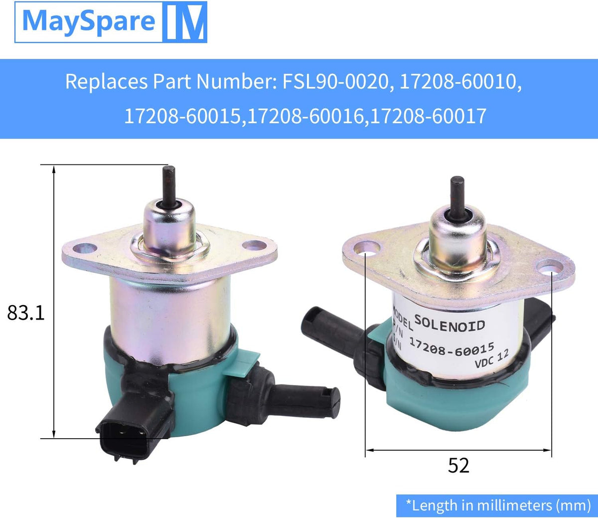 Fuel Shut Off Solenoid Pack of 2 F251