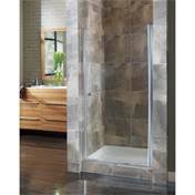 Silver Frameless Hinged Shower Door N548