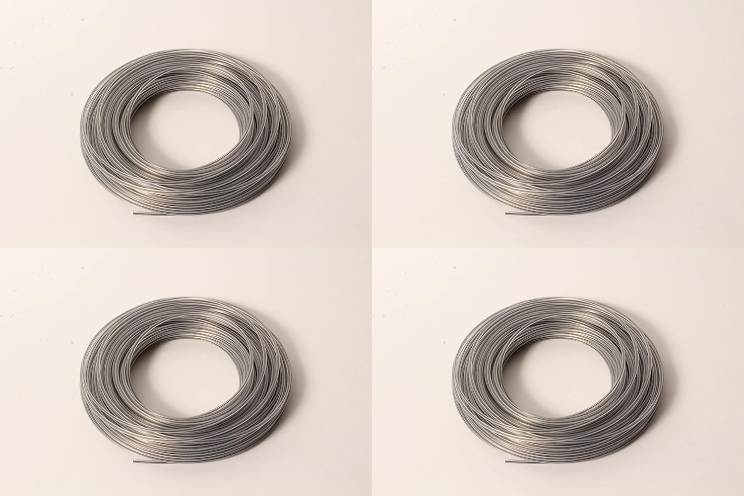 4PK .095" x 113' Square Trimmer Line Spool 1/2Lb Pack of 2 D251828
