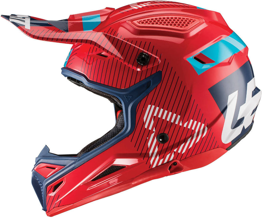 Red Motocross Helmet U4985