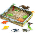 3D Sandbox with Dinosaur Figures and 3D Tray W455