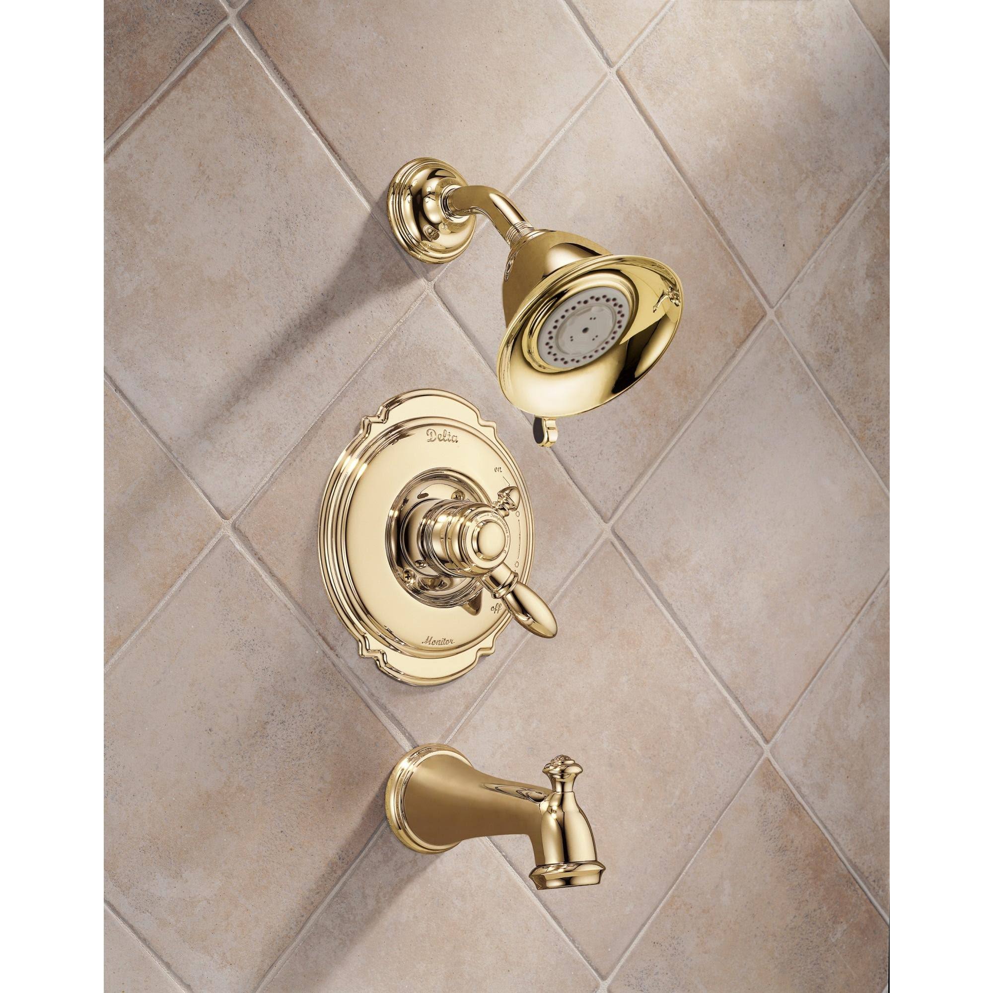 Victorian Tub and Shower Trim Stainless Q8407