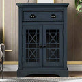 Antique Navy 2 Door Accent Cabinet A798