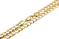 14k Solid Yellow Gold Cuban Link Chain Necklace 22" D54569