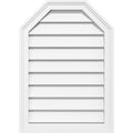 34x22W x 20x22H Octagonal Top Surface Mount PVC Gable Vent H39860