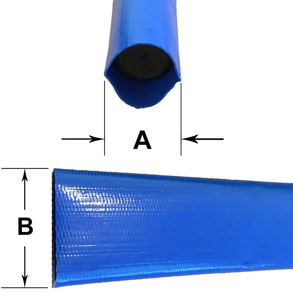 6 Bar Heavy Duty Reinforced PVC Lay Flat Discharge Hose Pack of 2 I457848