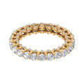 14K Yellow Gold Moissanite Eternity Ring A7933