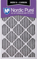 18x20x1 MERV 8 Pleated Carbon Air Filters 6 Pack M22021