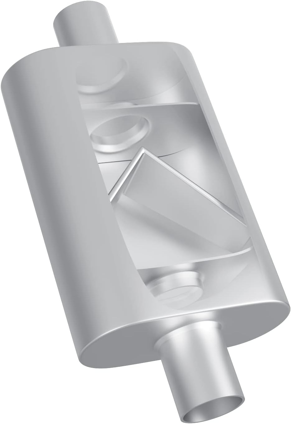 2 inch Inlet/Outlet Dual Chamber Muffler Pack of 2 P989