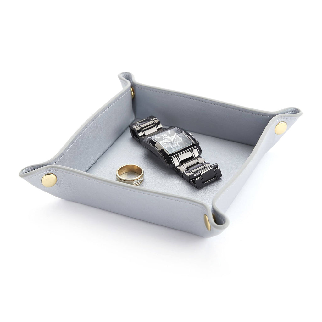 Orange Leather Valet Tray K858