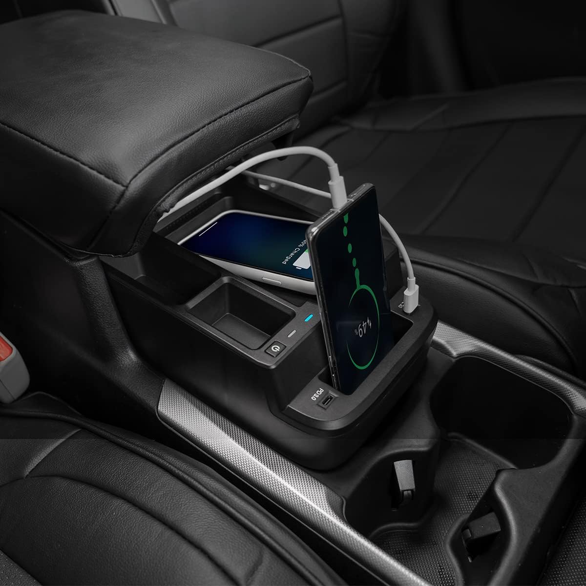 Center Console Organizer with Wireless Charger R4259