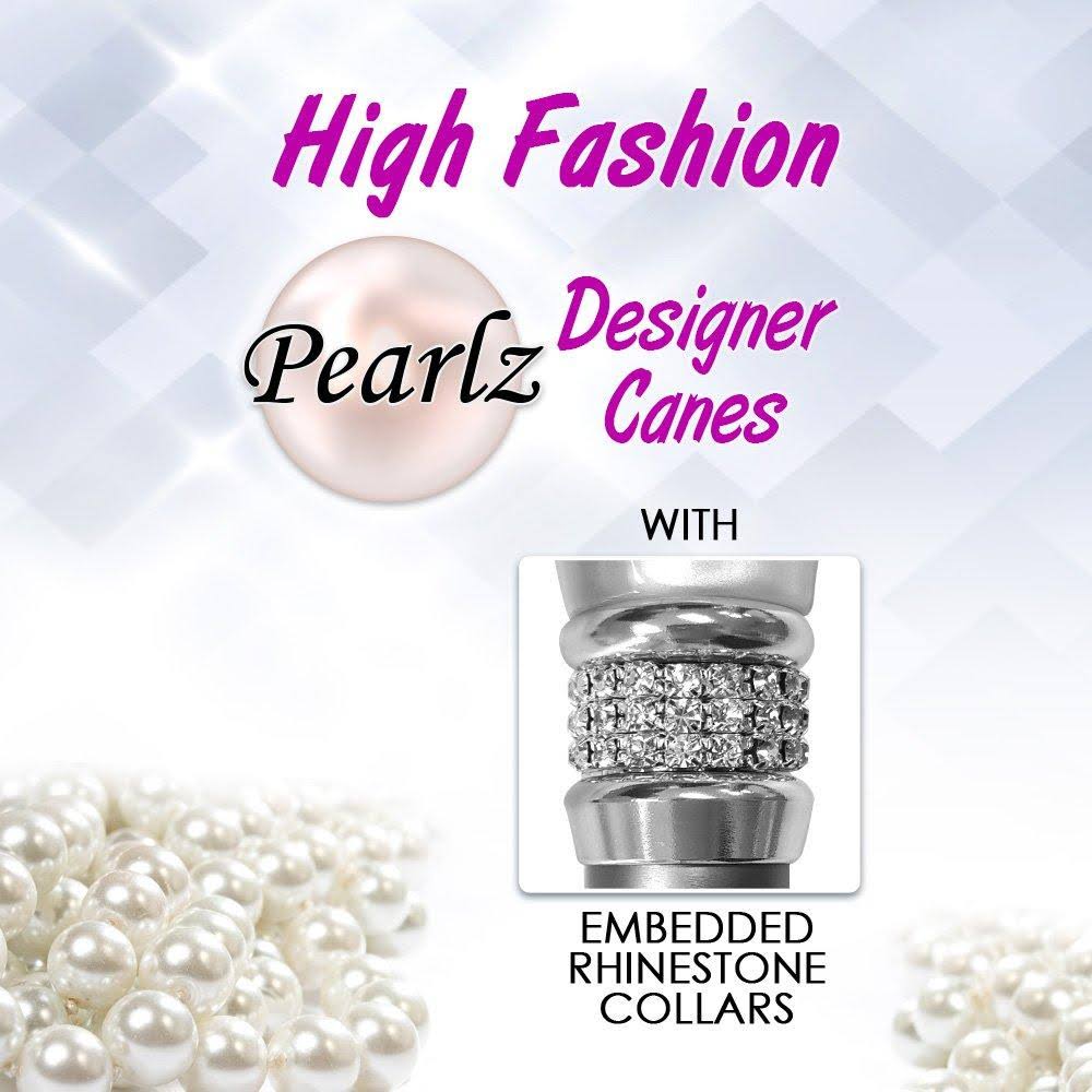 Magenta Pearlz with Rhinestone Collar and Adjustable Cane Q63883