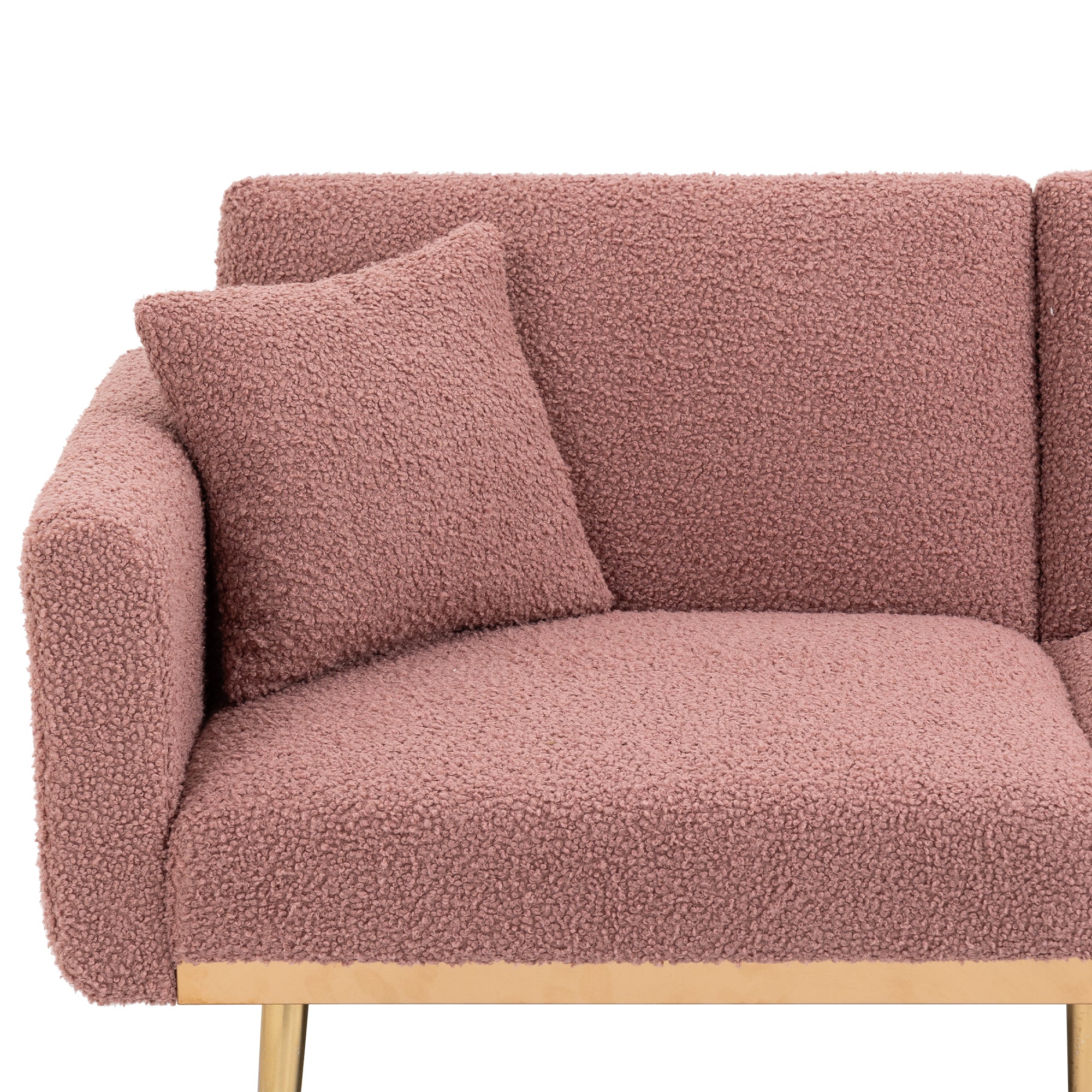 Velvet Sofa with Metal Feet W544