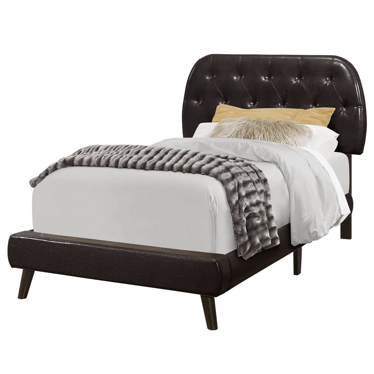 Twin Bed in Brown T76123