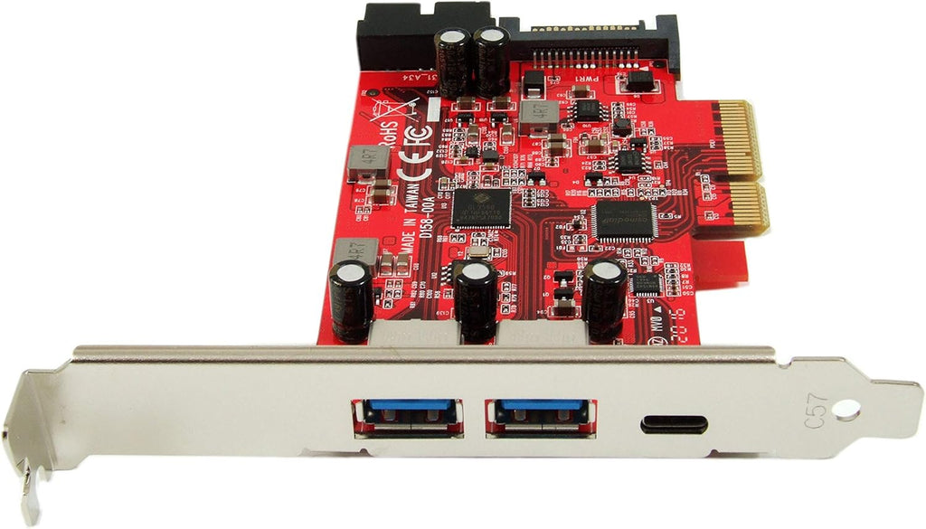 USB 3.1 5-Port PCIe 3.0 Card with USB-C and USB-A H156733