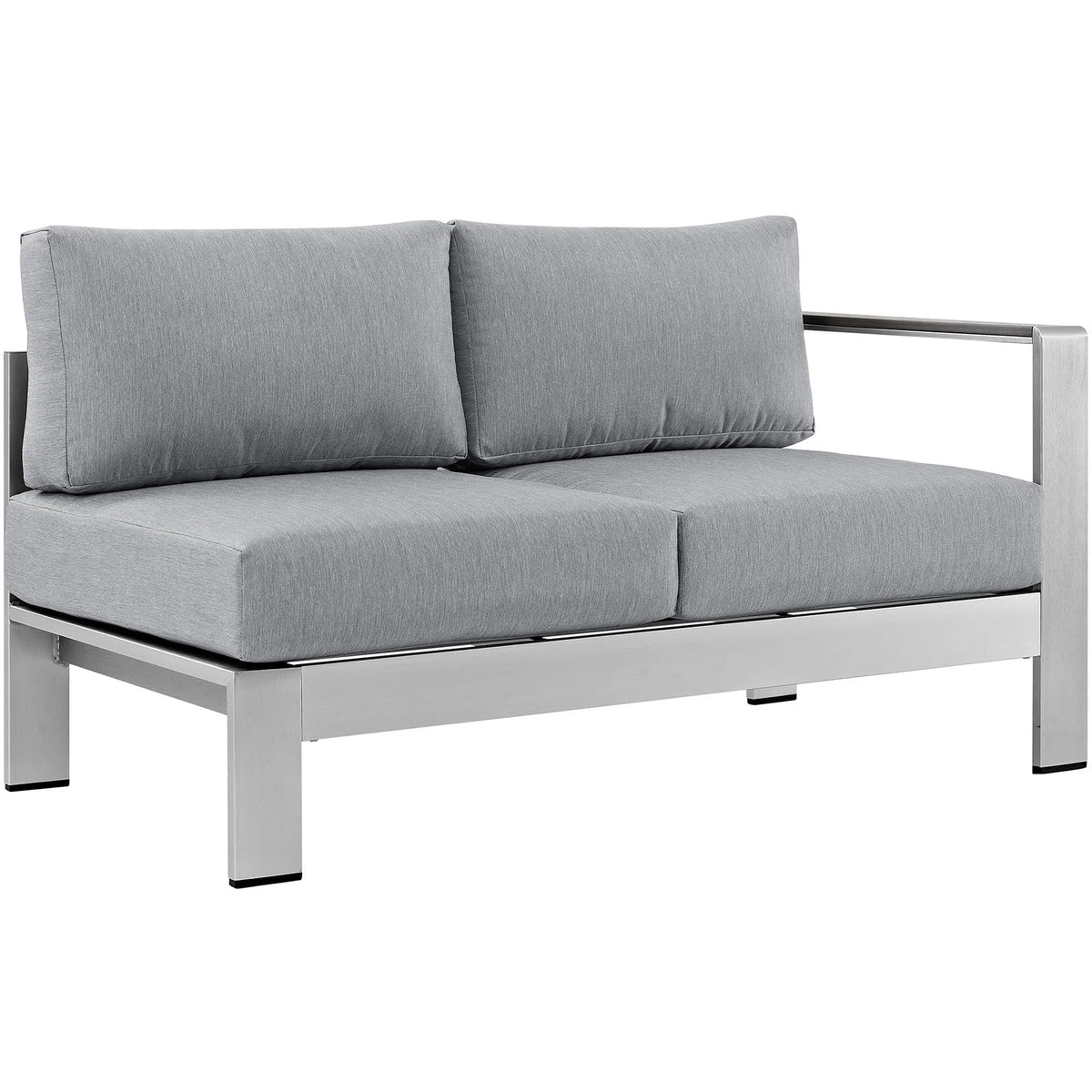 4 Piece Outdoor Patio Aluminum Sectional Sofa Set O466431