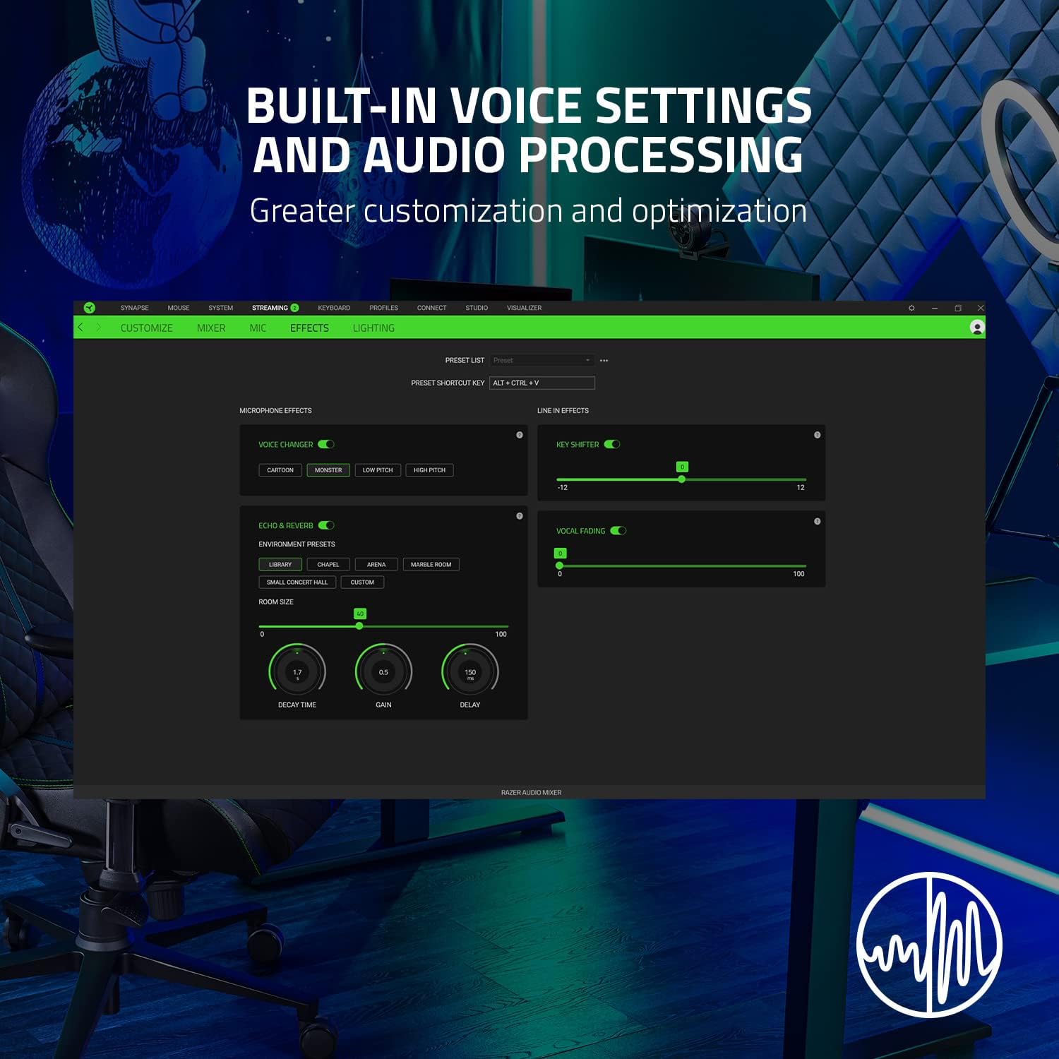 4-Channel Audio Mixer with XLR Preamp and USB Connectivity M4381