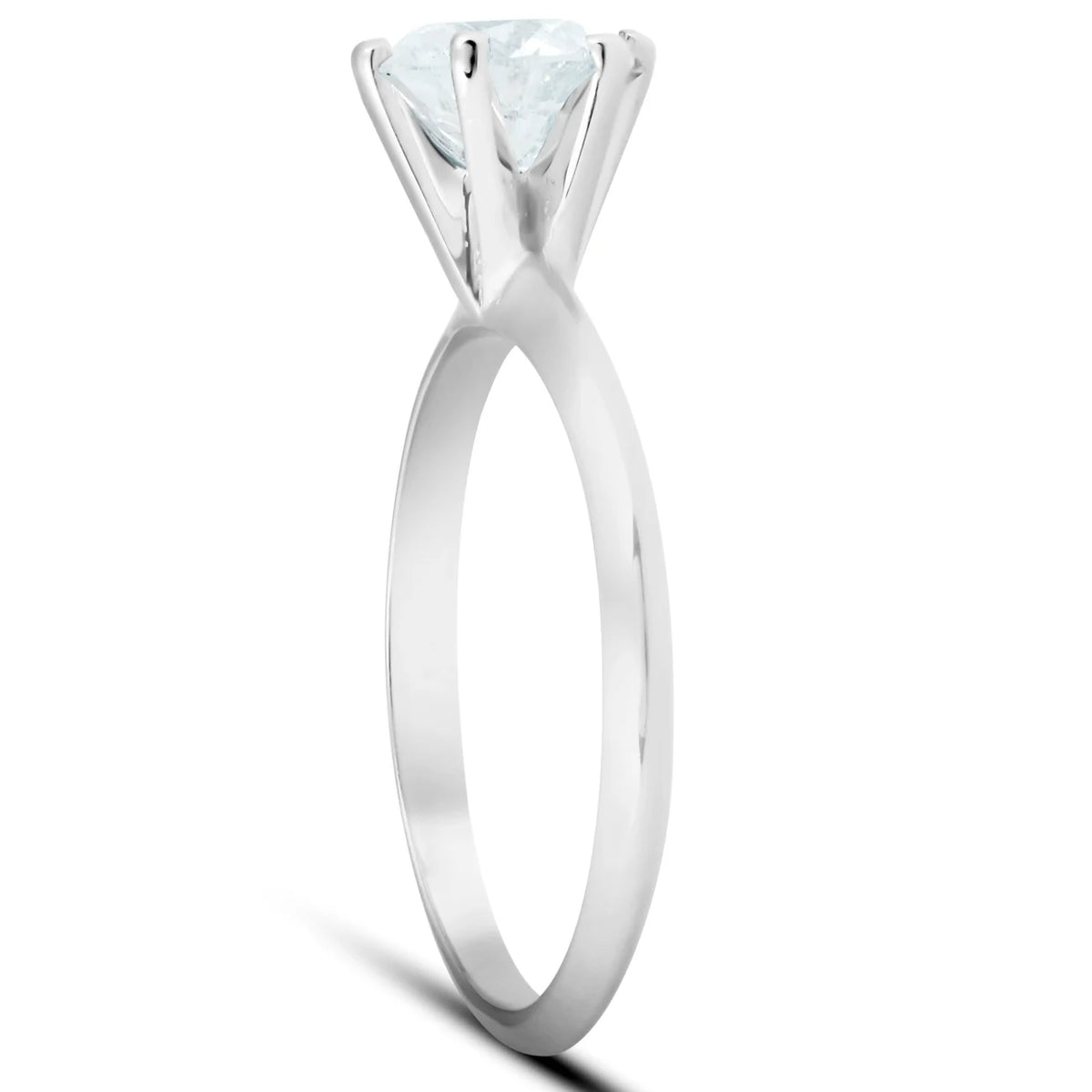 14K White Gold Diamond Engagement Ring K8918