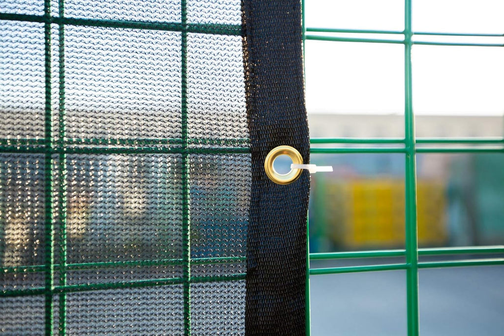 Heavy Duty Black Knitted Mesh Tarp with Grommets, 10 FT X 12 FT, Pack of 2 H421